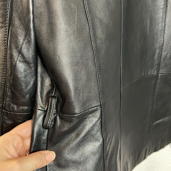 Wilsons Leather Maxima Thinsulate Collared 90s/Y2k Style Leather Jacket Small - Picture 7 of 10